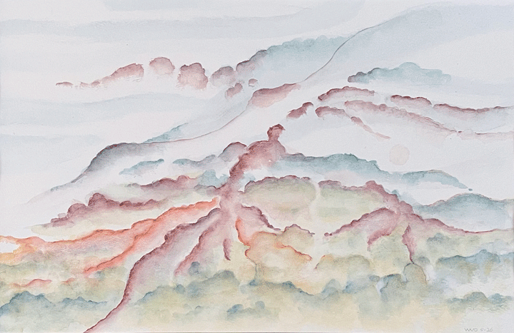 Aquarel 05-2026 op muziekstuk How to train your dragon